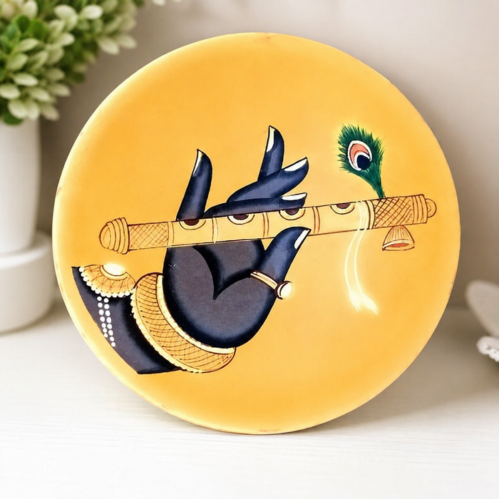 Handcrafted Krishna Flute Wall Decor | Traditional Indian Wall Art