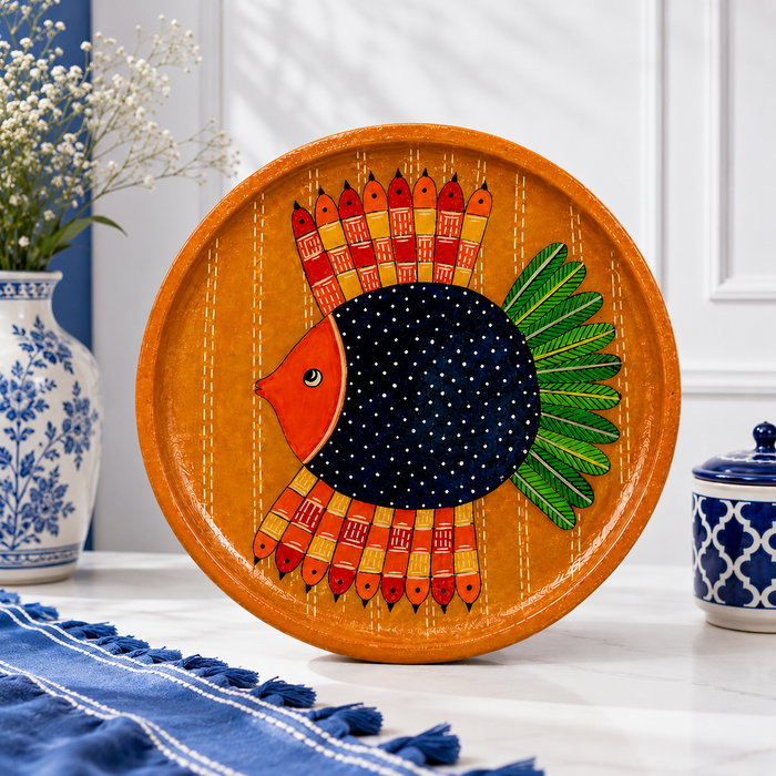 Hand Painted Fish Wall Decor | Traditional Indian Handmade Wall Art
