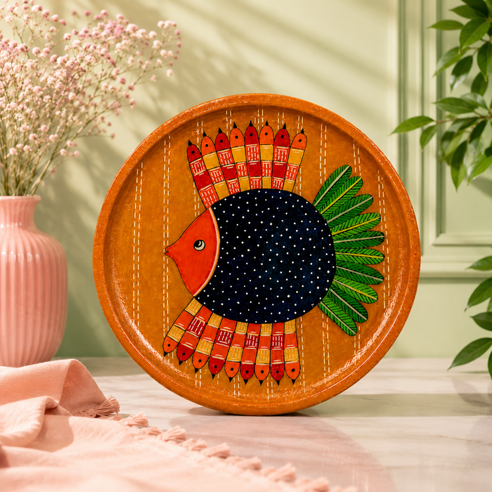 Hand Painted Fish Wall Decor | Traditional Indian Handmade Wall Art