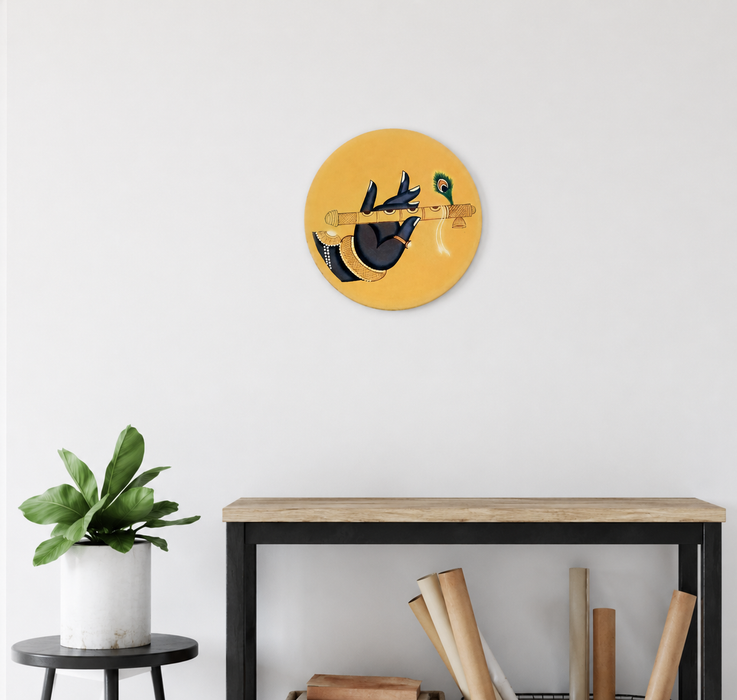 Handcrafted Krishna Flute Wall Decor | Traditional Indian Wall Art