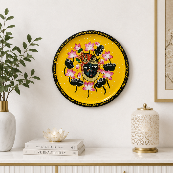 Hand Painted Shrinathji Wall Decor | Traditional Indian Handmade Wall Art