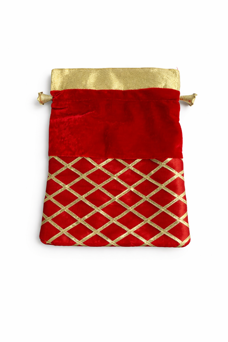 Handcrafted Drawstring Potli Bag | Ethnic Wedding Gift Pouch for Women