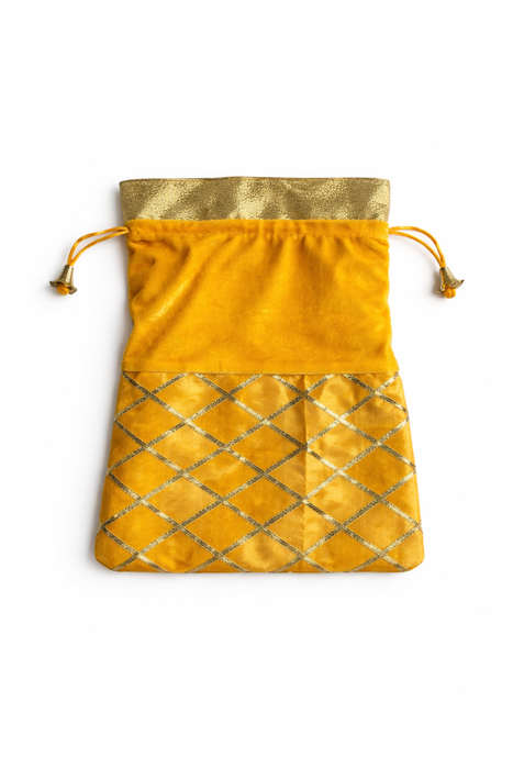Handcrafted Drawstring Potli Bag | Ethnic Wedding Gift Pouch for Women