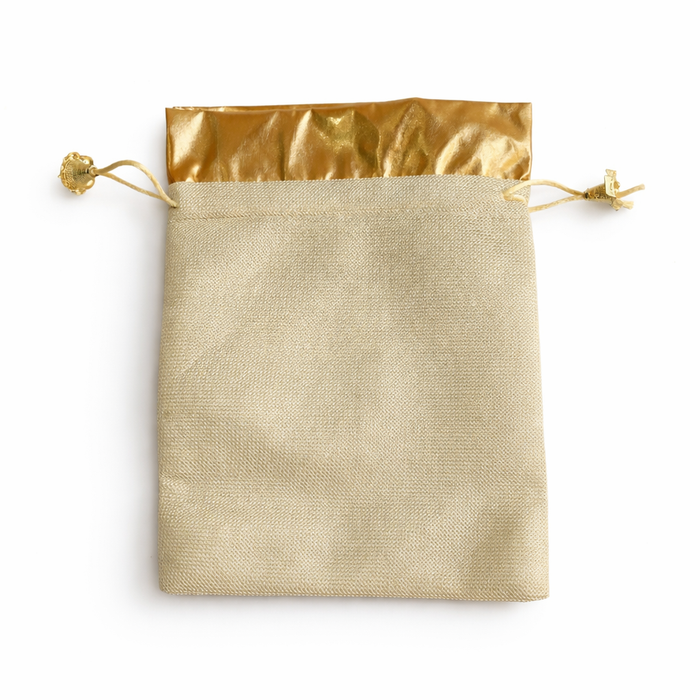 Handcrafted Drawstring Gift Pouch for Wedding Return Gifts, Jewelry Storage & Festive Gifting