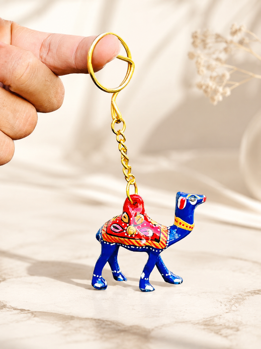 Handmade Camel Metal Keychain | Colorful Camel Key Ring for Car & Bike  Keys