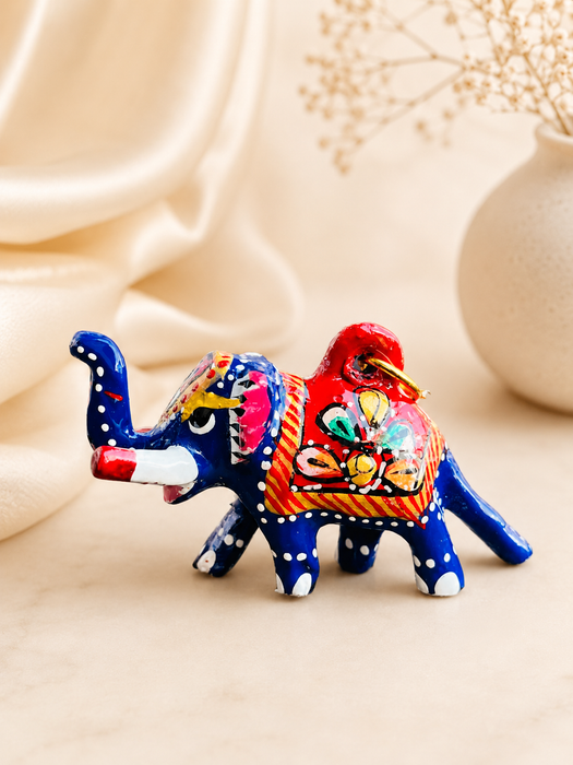 Handmade Elephant Metal Keychain | Colorful Camel Key Ring for Car & Bike  Keys