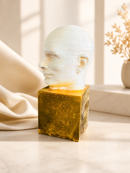 Abstract Face Resin Sculpture for Home Decor | Modern Artistic Tabletop Showpiece