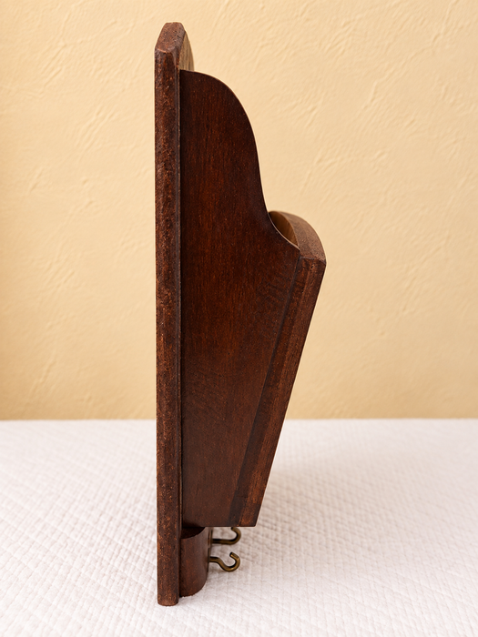 Handcrafted Wooden Wall Key Holder, Hand Painted Floral Indian Traditional Decor