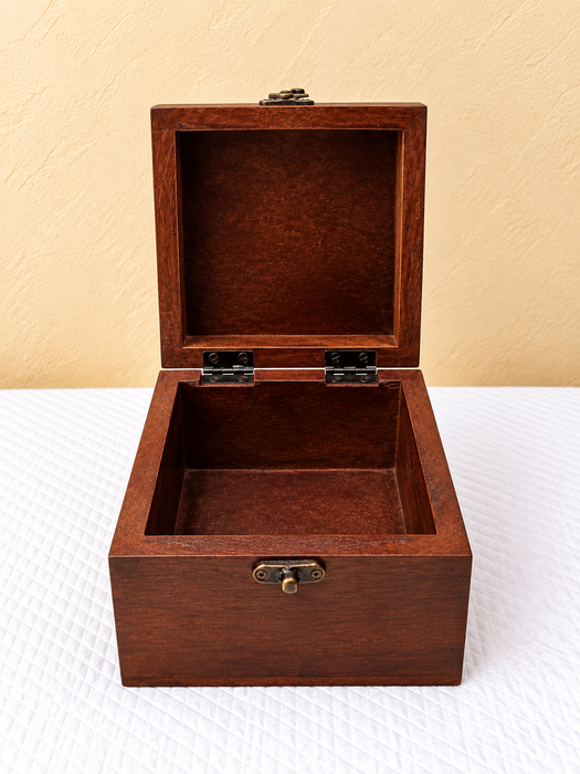 Handcrafted Wooden Jewellery Storage Box, Hand Painted Floral Indian Traditional Decor