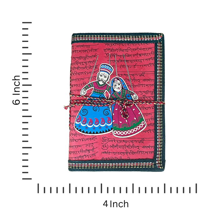 Rajasthani Puppet Printed Handmade Cotton Paper Diary