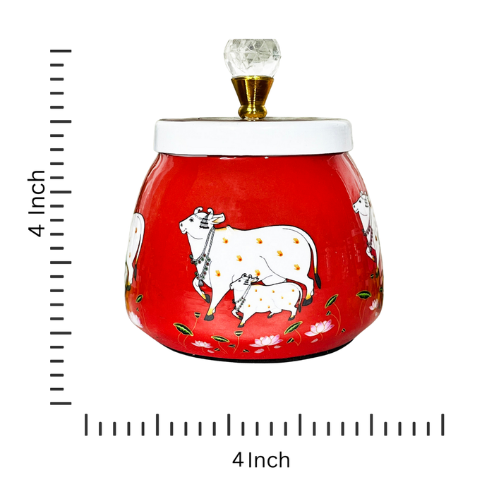 Exquisite Pichwai Art Dry Fruit Box: A Blend of Tradition and Elegance