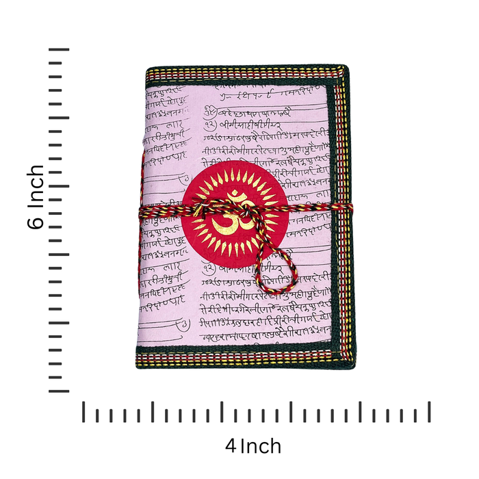 Journal Handmade Cotton Paper Diary with Om Symbol