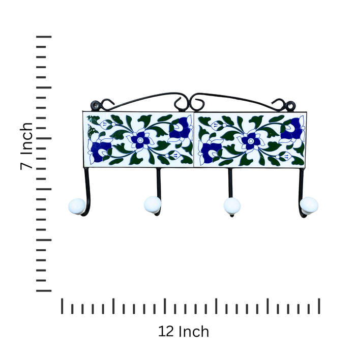 Beautiful Ceramic Tiles Iron Key Holder