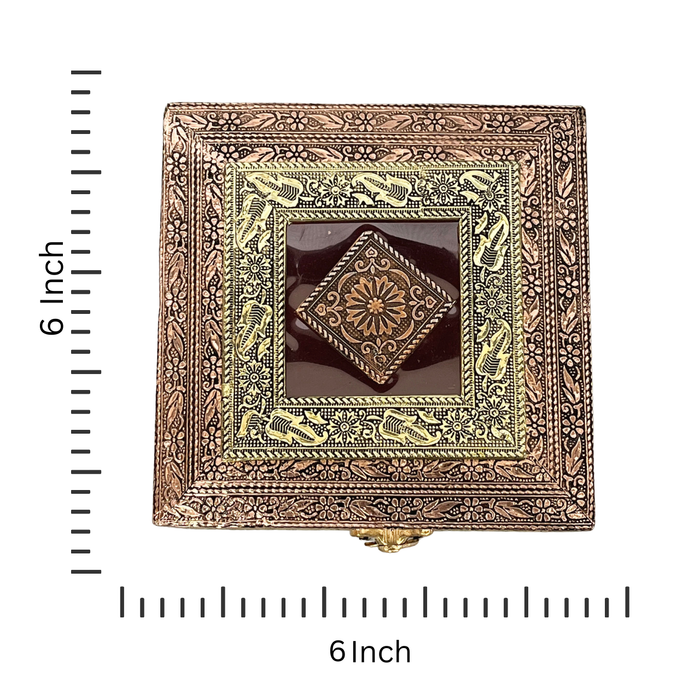 Elegant Dual-Tone dry fruit Box with Traditional Design