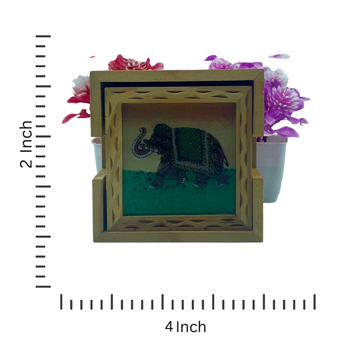 Dessous de verre en bois de qualité supérieure avec design rotatif – Améliorez votre expérience du thé.