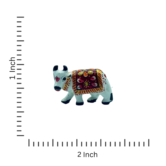 Hand Painted Metal Cow Statues for Home Decor