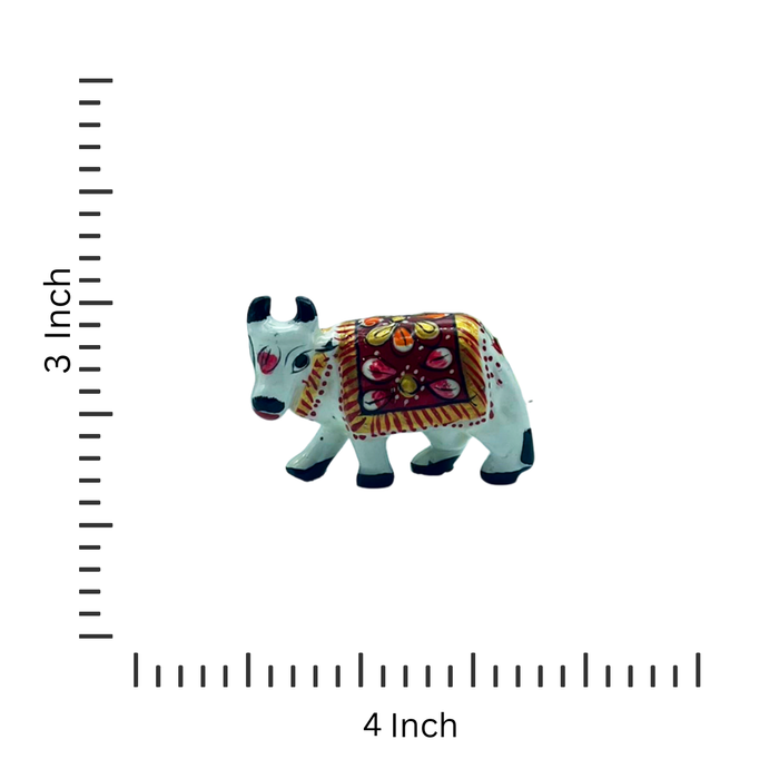 Metal Cow Calf with Stand Rustic Elegance for Home and Garden