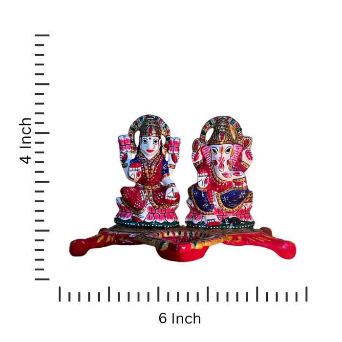 Meenakari Lakshmi-Ganesha Idol Set – Perfect Festive Decor