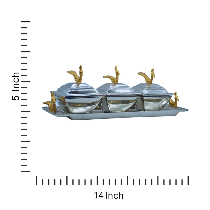 Elegant Silver Still Tray -Diwam handicrafts Collection