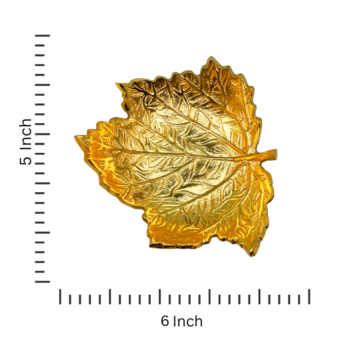 Golden Betel Leaf Bowl in Velvet Box