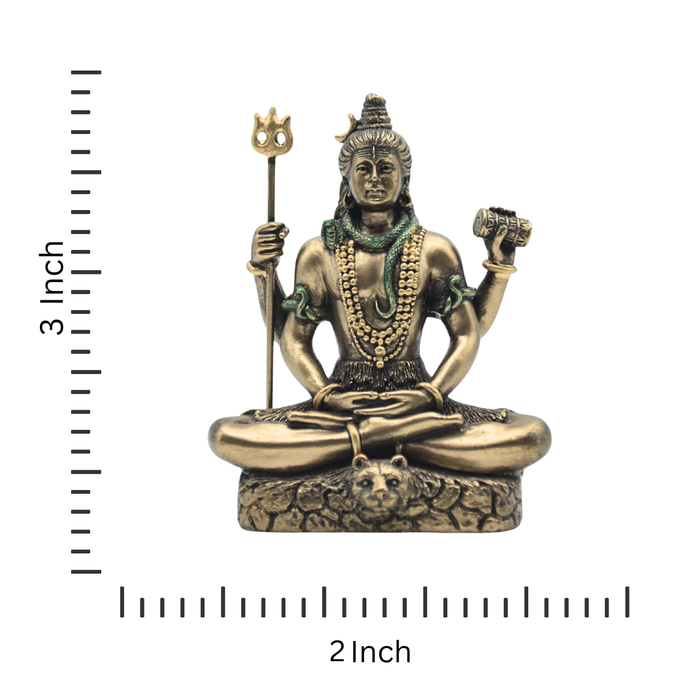 Embrace Serenity with a Handcrafted Copper Mini Shiva Statue