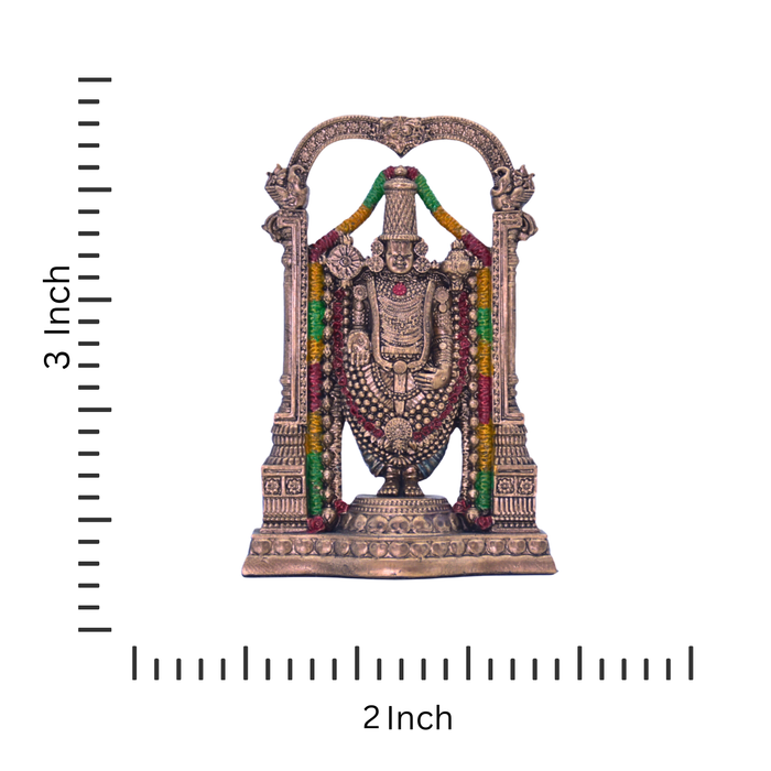 Elegant Tirupati Balaji Statue in Bronze