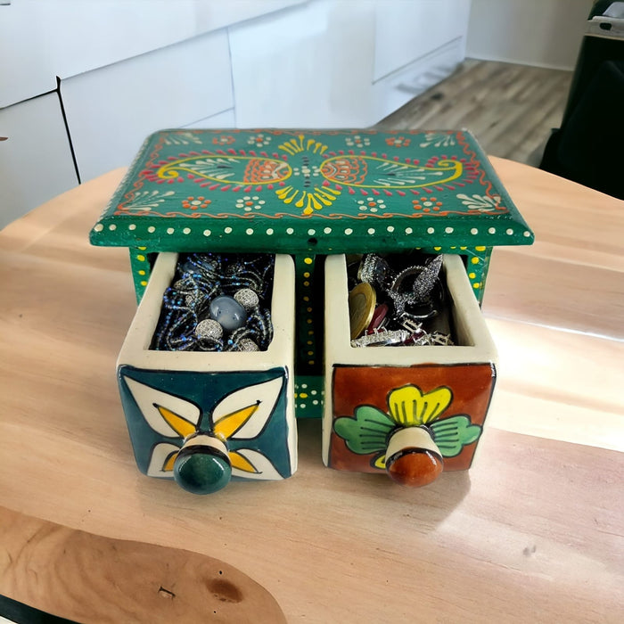 Handmade Wooden Ceramic Storage Box