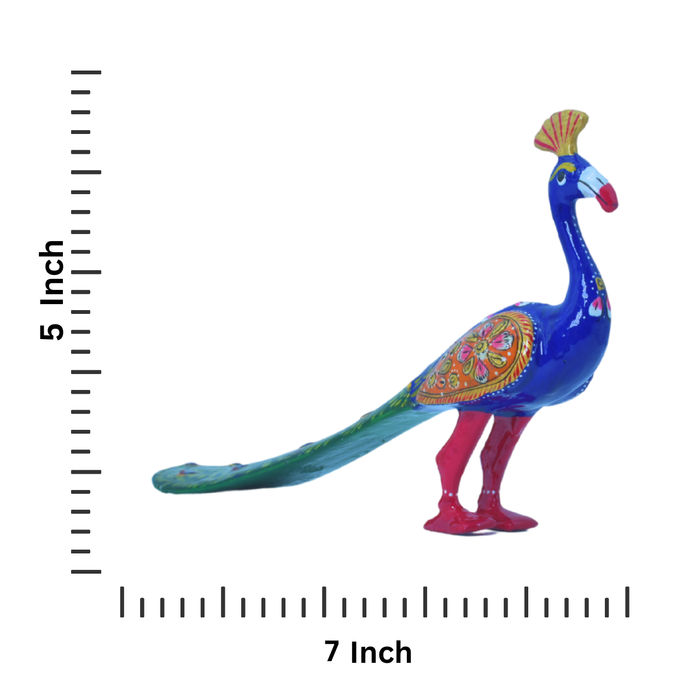 Elegant Handcrafted Walking Peacock Home Decor