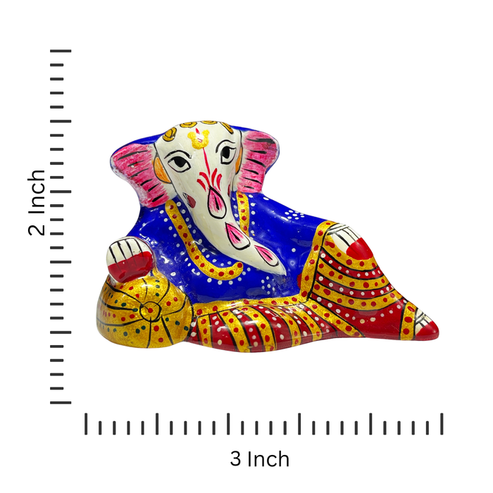 Handmade Ganesh Showpiece Sculpture for Temple Decor.