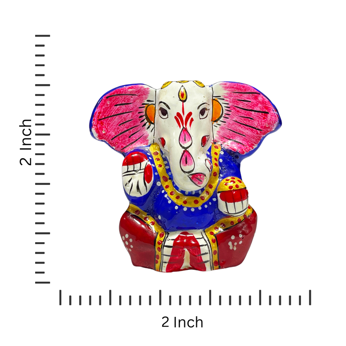 Handmade Metal Kaan Ganesh Statue  Traditional Decor, Durable and High-Quality Gift