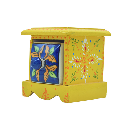 Buy Masala Spice Box Wooden Decorative Showpiece from Diwam Handicrafts