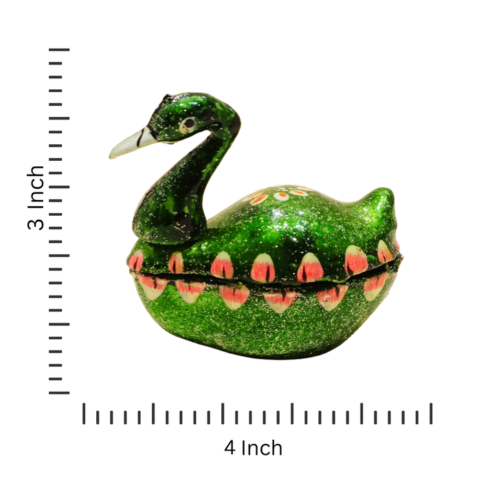 Handmade Decorative Fiber Swan for Temple Decor and Tika Presentation