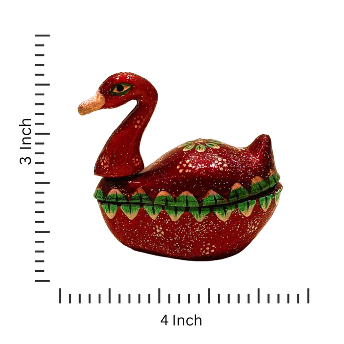 Handmade Decorative Fiber Swan for Temple Decor and Tika Presentation