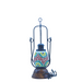 Multi Colored Wooden Mosaic Designer Glass Desk & Table Lamp/Lantern