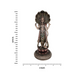 Poly Resin Copper Finish Lord Vishnu Decorative Idol Statue