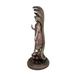 Poly Resin Copper Finish Lord Vishnu Decorative Idol Statue