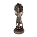 Poly Resin Copper Finish Lord Vishnu Decorative Idol Statue