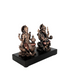 Copper Finish Lord Ganesha & Goddess Lakshmi Statue