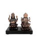 Copper Finish Lord Laxmi Ganesh Statue with Pawti