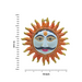 Handcrafted Metal Sun Face Figurine Wall Hanging