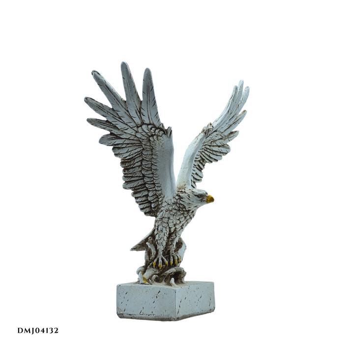 Premium White Resin Eagle Sculpture