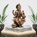 Resin Brass Finish Goddess Laxmi Statue Decorative Showpiece