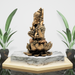 Brass Finish Resin Ganesha Idol Statue for Home & Temple Decor