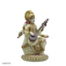 White Marble Resin Maa Saraswati Sitting on Swan Statue