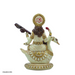 White Marble Resin Maa Saraswati Sitting on Swan Statue