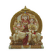 White Resin Marble Shiva Parivar Statue with Ganesha & Kartikeya