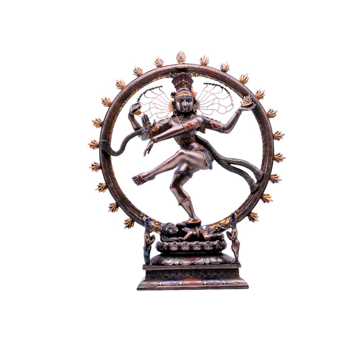 Handcrafted Copper Finish Lord Nataraja Idol Statue
