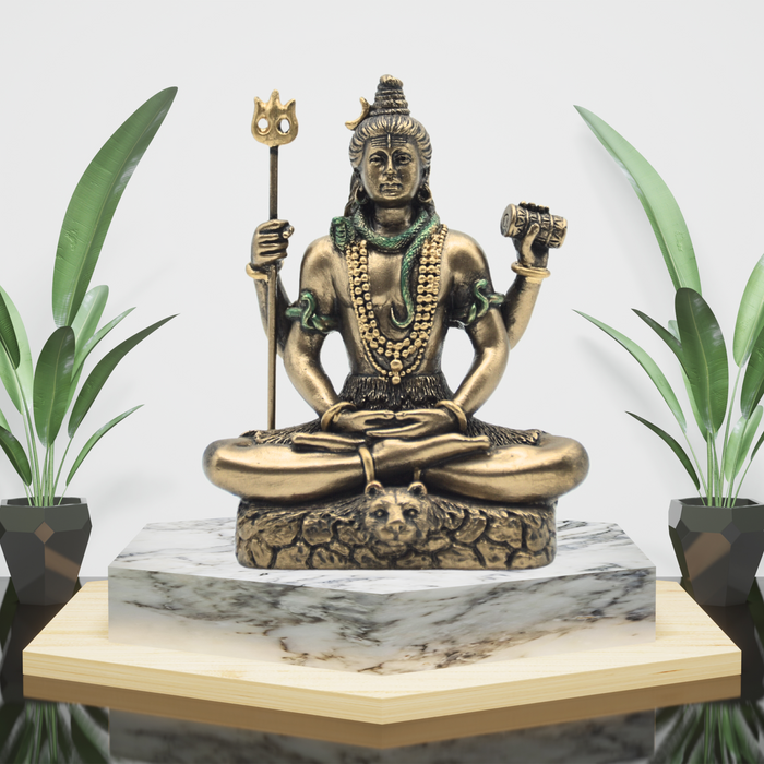 Embrace Serenity with a Handcrafted Copper Mini Shiva Statue