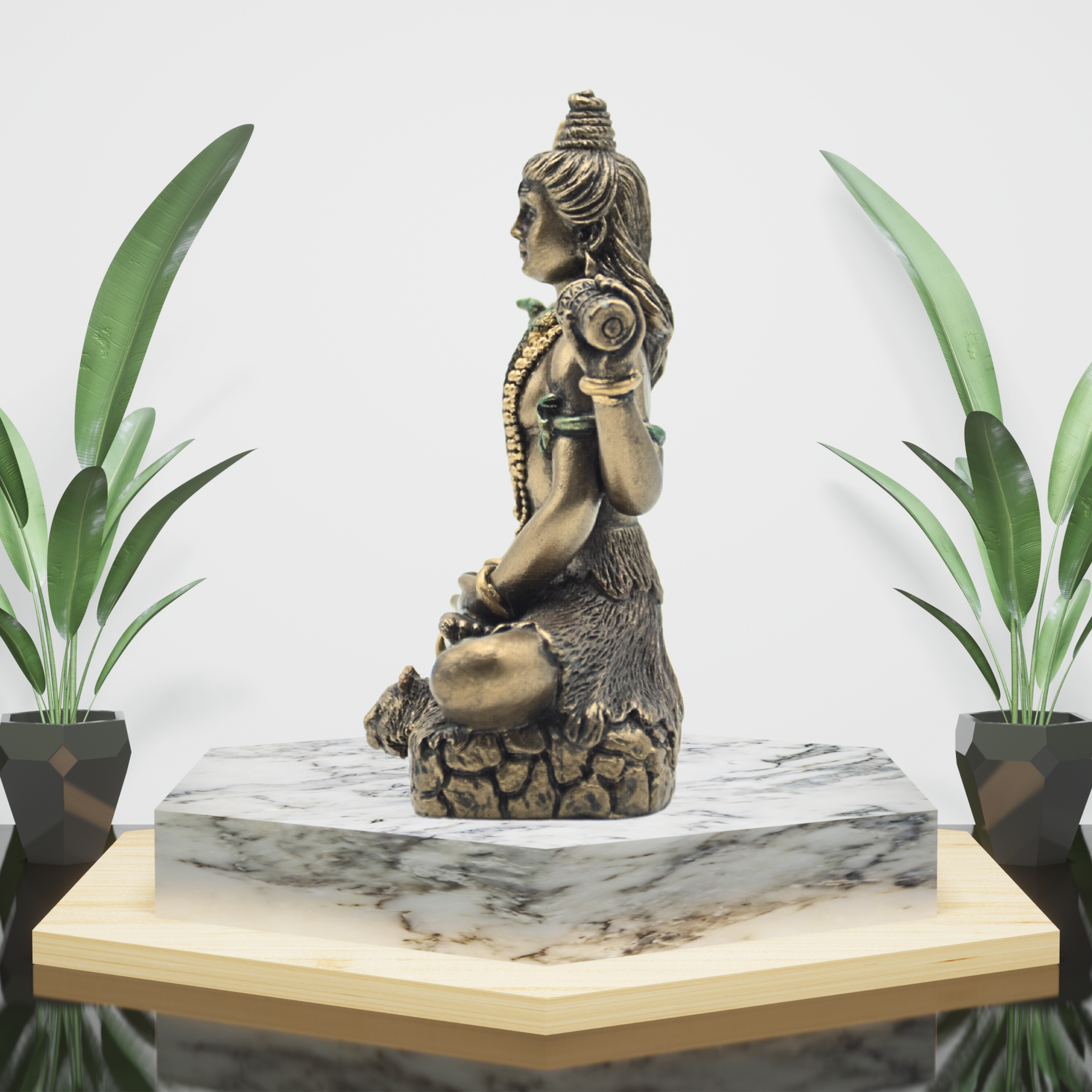 Handcrafted Copper Mini Shiva Statue for Home & Meditation — Diwam ...