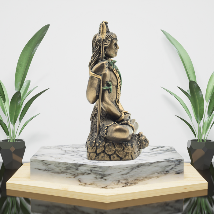 Embrace Serenity with a Handcrafted Copper Mini Shiva Statue